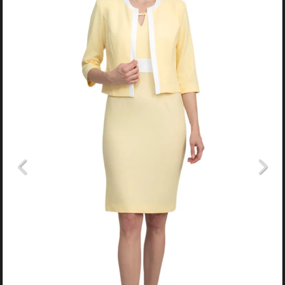 Studio One New York 66370 Fitted Short Cocktail Jacket Dress Size: 10